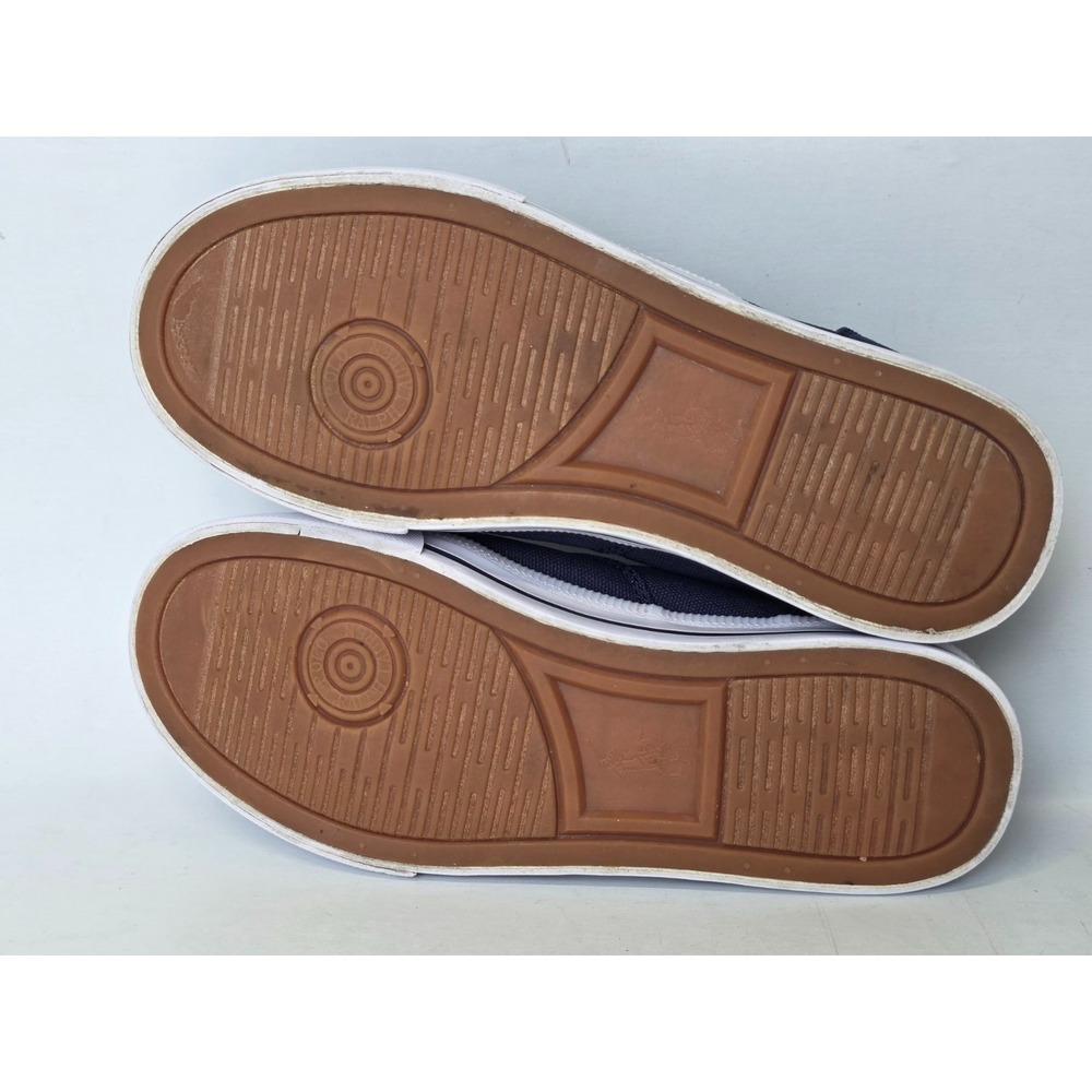 POLO Ralph Lauren Vaughn Women's Sneakers Size 5 EU 37 Navy Blue Canvas Shoes - Picture 12 of 12